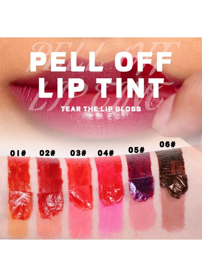 SWETIYOU SWETIYOU Peel Off Lip Stain, Long Lasting Waterproof and Transfer Proof Lip Tint, Matte Finish Peel Off Lip Stain, Non-stick Cup Peel Off Lipstick Lip Makeup for Women Girls  - Image 3