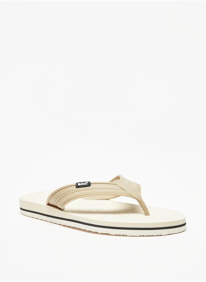 Lee Cooper Men's Solid Slip-On Thong Slippers