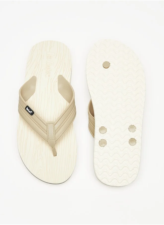 Lee Cooper Men's Solid Slip-On Thong Slippers