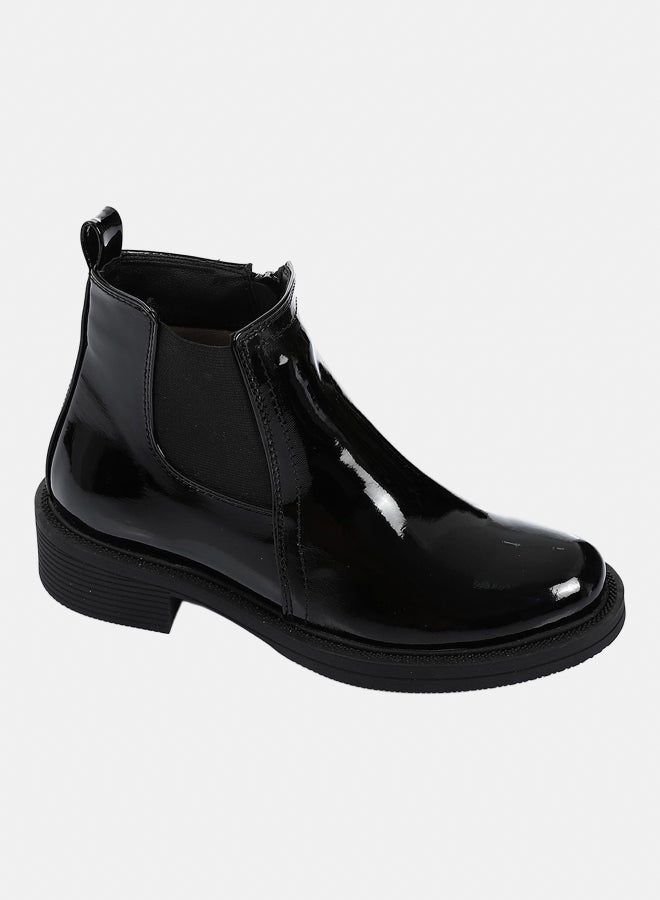 XO Style Leather Ankle Boot 1427 Black  - Image 1