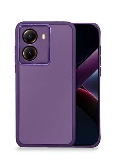 Wtech Xiaomi Poco X7 Pro 5G / Xiaomi Redmi Turbo 4 5G 2025 Soft Transparent TPU Silicone Ultra Thin Phone Stylish Electroplated Camera Border Back Case Cover - Eggplant Purple 