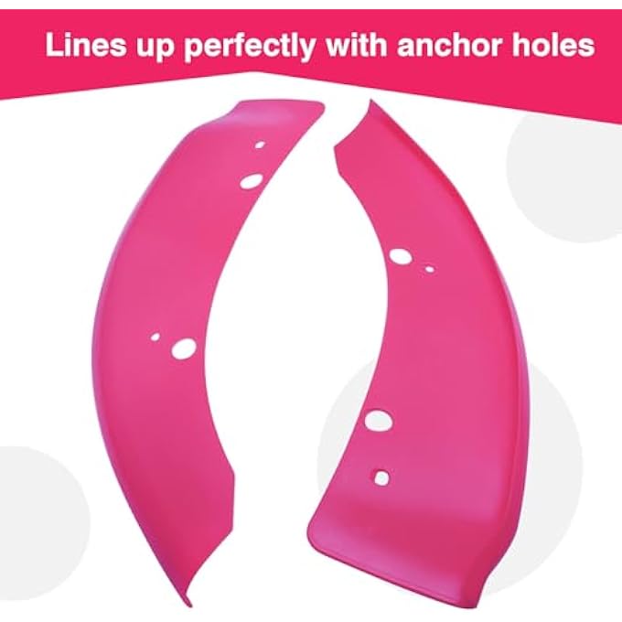 HTRACING Front Bumper Lip Splitter Protector Compatible with Charger SRT Hellcat/SRT 392/Scat Pack/RT Scat Pack/GT/RT 2015-2021, Pink - Image 5