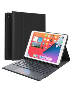 Other Manufacturer Keyboard Case with Touchpad for iPad 10.2 Inch 9th Generation 2021 8th Gen 2020 7th Gen 2019 Magnetically Detachable Wireless Keyboard Case for iPad New 10.5 Inch Trackpad & Pencil Holder Black  - Image 1