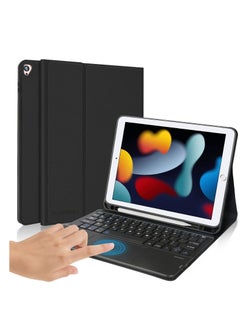 Other Manufacturer Keyboard Case with Touchpad for iPad 10.2 Inch 9th Generation 2021 8th Gen 2020 7th Gen 2019 Magnetically Detachable Wireless Keyboard Case for iPad New 10.5 Inch Trackpad & Pencil Holder Black  - Image 2