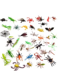 KASTWAVE Plastic Bug Lifelike Insects Figures Toys Model Animal for Kids Educational Party Favours School 39 pcs  - Image 1