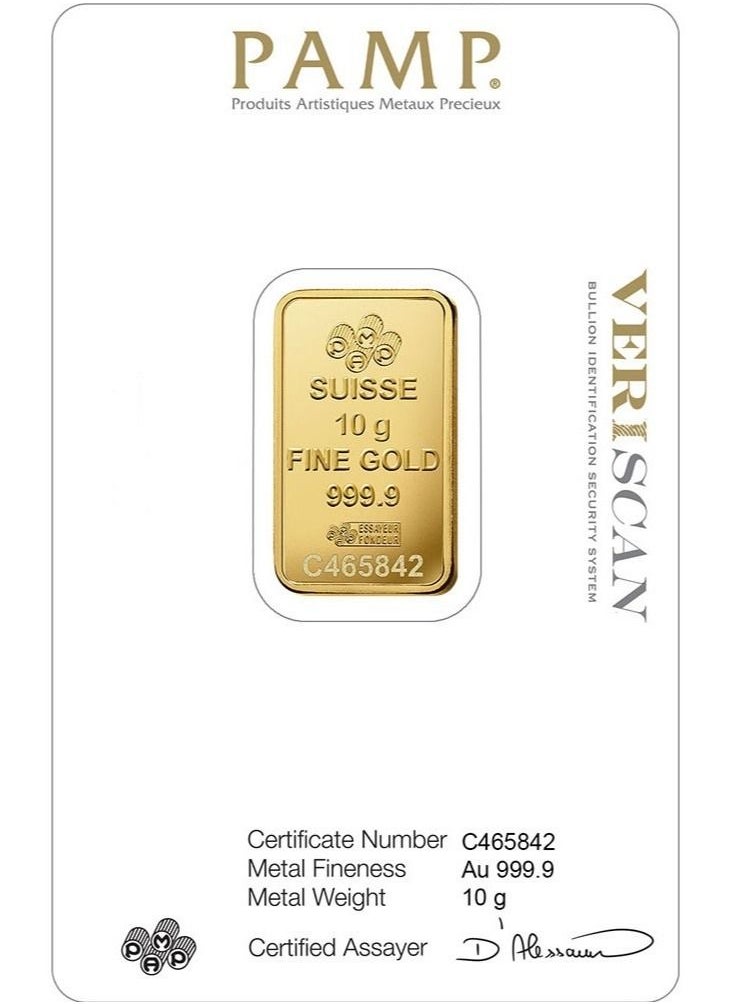 PAMP Suisse Pamp Queen 24K (999.9) 10g Gold Bar  - Image 2