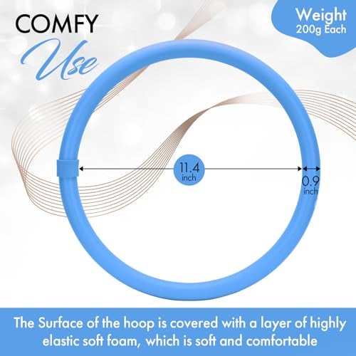 Zenmarkt Arm Hoop - Mini Hula Hoop for Adults - Strengthen Arms and Shoulders - Weighted Hula Hoop for Fun Upper Body Exercise - Lightweight and Portable Fitness Equipment for Effective Workouts (Blue) - Image 3