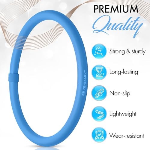 Zenmarkt Arm Hoop - Mini Hula Hoop for Adults - Strengthen Arms and Shoulders - Weighted Hula Hoop for Fun Upper Body Exercise - Lightweight and Portable Fitness Equipment for Effective Workouts (Blue) - Image 2