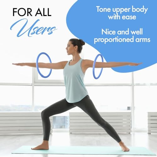 Zenmarkt Arm Hoop - Mini Hula Hoop for Adults - Strengthen Arms and Shoulders - Weighted Hula Hoop for Fun Upper Body Exercise - Lightweight and Portable Fitness Equipment for Effective Workouts (Blue) - Image 5