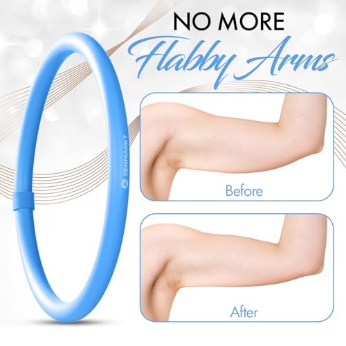 Zenmarkt Arm Hoop - Mini Hula Hoop for Adults - Strengthen Arms and Shoulders - Weighted Hula Hoop for Fun Upper Body Exercise - Lightweight and Portable Fitness Equipment for Effective Workouts (Blue) - Image 4