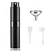 SONGQEE 8ml Travel Perfume Atomiser Refillable, Mini Refillable Perfume Bottle Aftershave Spray Bottle, Upgraded Perfume Atomizer Perfume Pod and Refill Pump for Outdoor Traveling (1pc Black) - Image 2