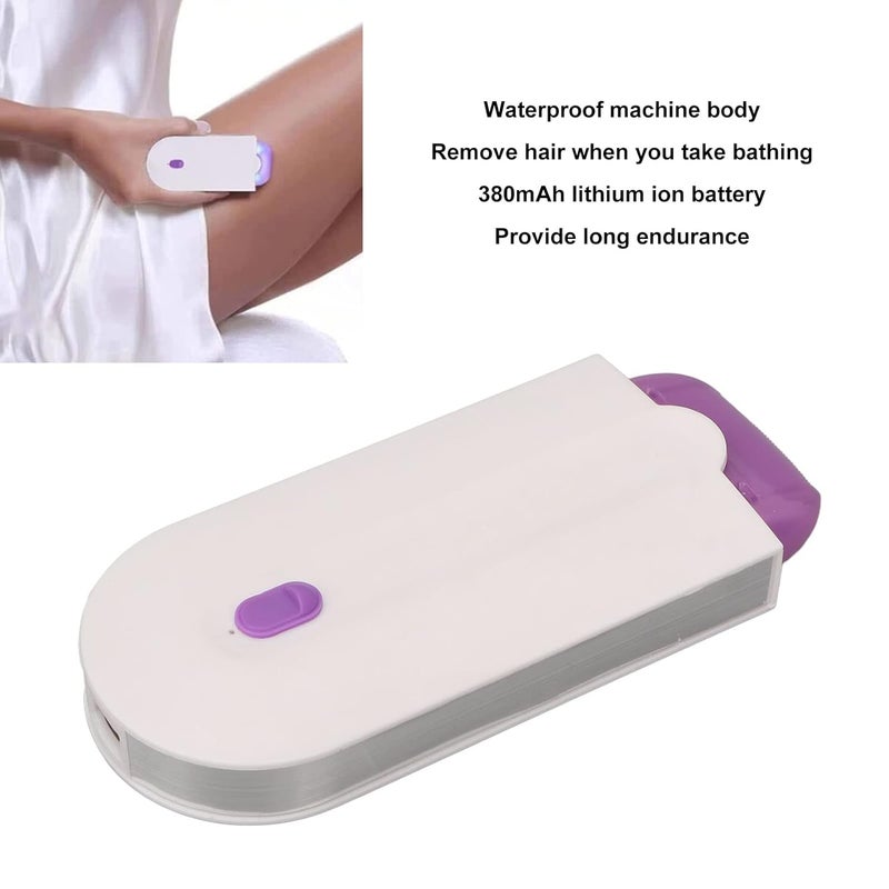 klarako Electric Hair Removal Machine, USB Women Body Hair Shaver Waterproof Hair Removal Device Compact Hair Shaver Remover Trimmer Epilator Hair Removal Trimmer - Image 5