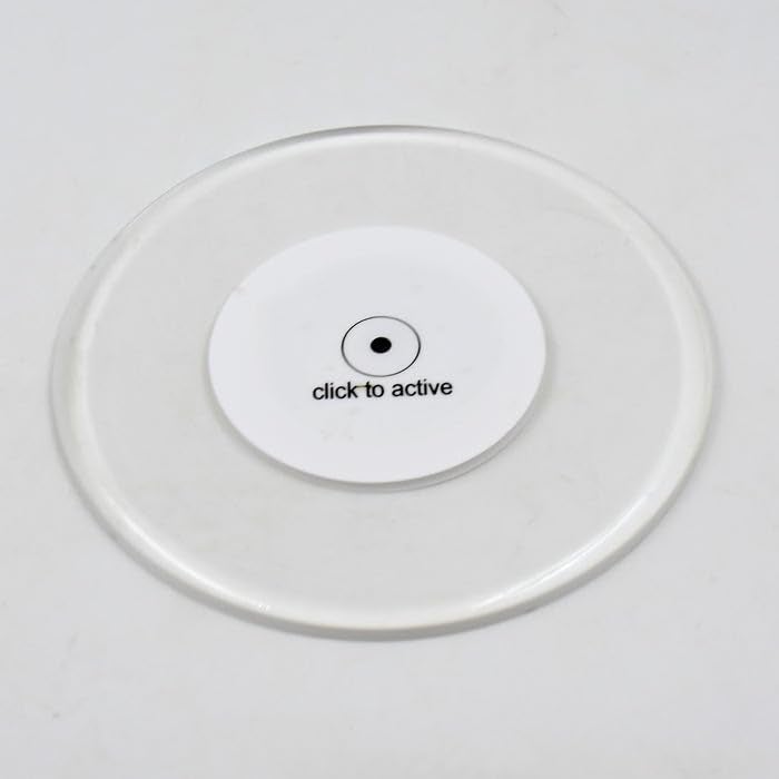 Garth Colorful LED Cocktail Coaster Round UltraThin LED Drink Coaster Illuminated Drink Holder for Parties Bars and Home Use 1 Pc - Image 1