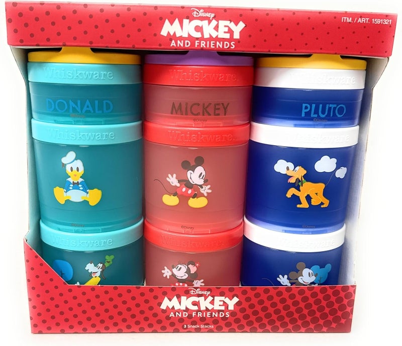 Whiskware Mickey and Friends Snack Containers Set - Image 1