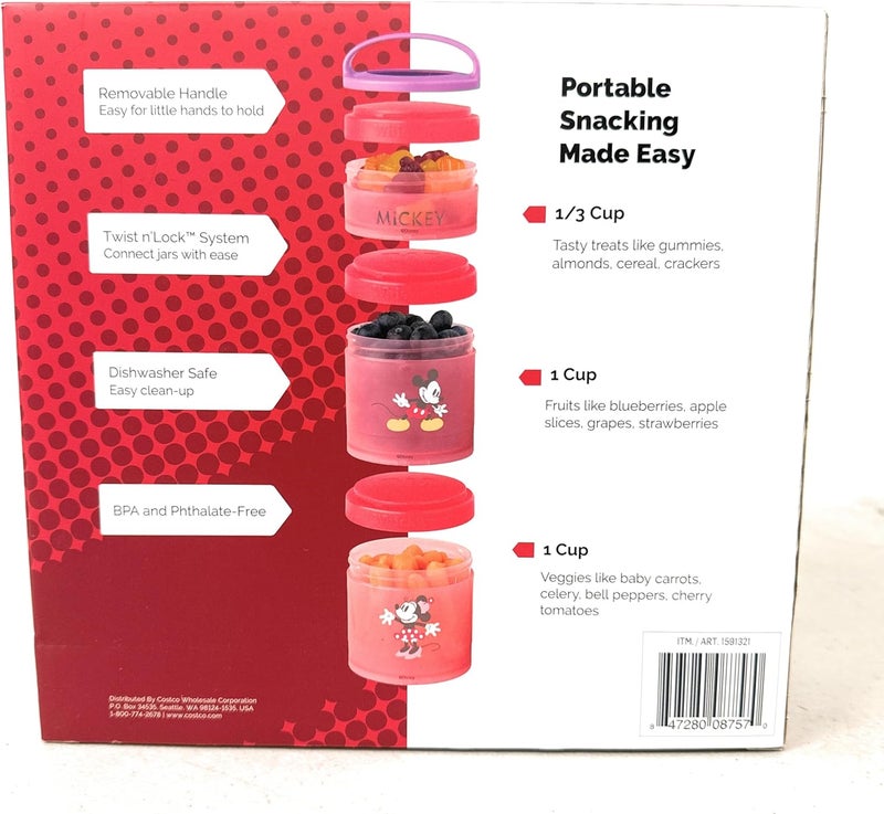 Whiskware Mickey and Friends Snack Containers Set - Image 2