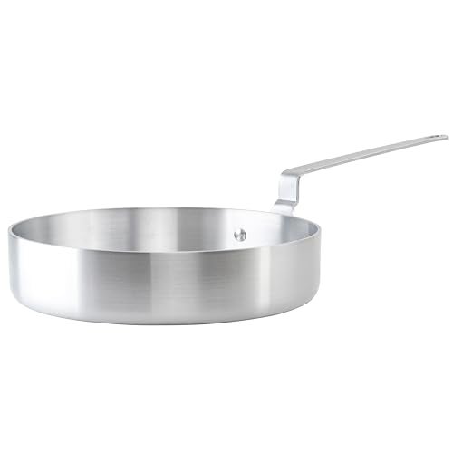 Winco Winware Professional 5 Quart Aluminum Saute Pan - Image 1
