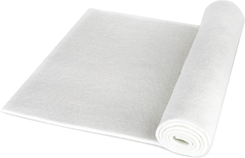 Hygger 100 Micron Aquarium Filter Pad Extra Fine Filter Floss for Fish Tank Poly Filter Media Wool Water Polishing Felt 12"x 100" - Image 1