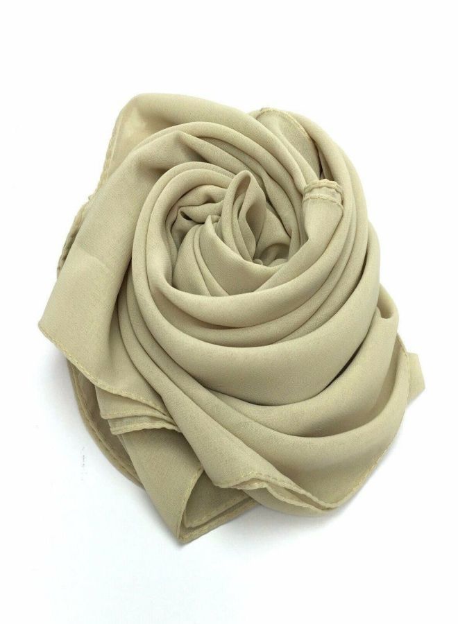 حجاب من فتاه - اسكارف - طرحة شيفون كريب مقاس مناسب - أخضر فاتح