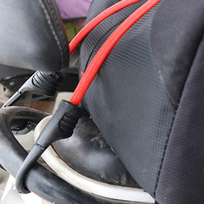 3pcs 100cm Elastic Bungee Cords with Hooks, Cargo Tie-Down Straps for Bicycle Trunk, Heavy Duty Tensioner Belts for Secure Cargo Binding and Luggage Fixing Random Color - Image 5