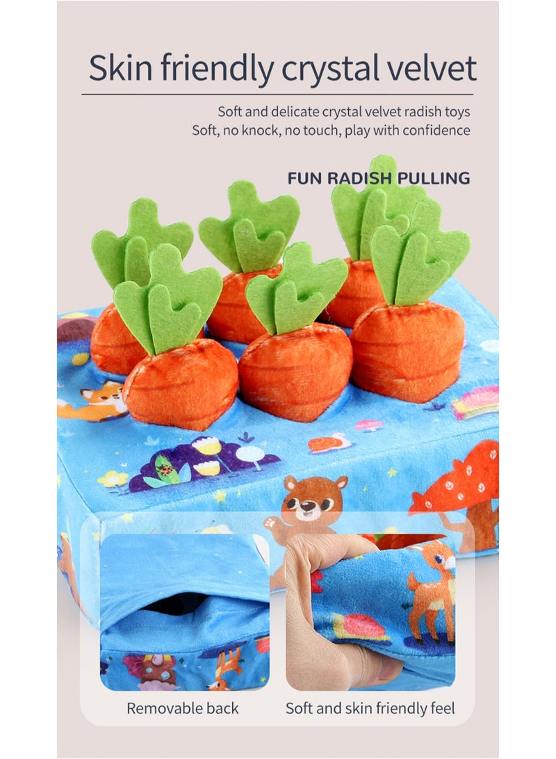 Early Childhood Education Simulation Toy For Pulling Carrots, Tear-Resistant, For Babies Aged 0 to 3 Years Old To Train Their Hands on Animal Color Cognition (Pulling Carrots On The Farm) - Image 4