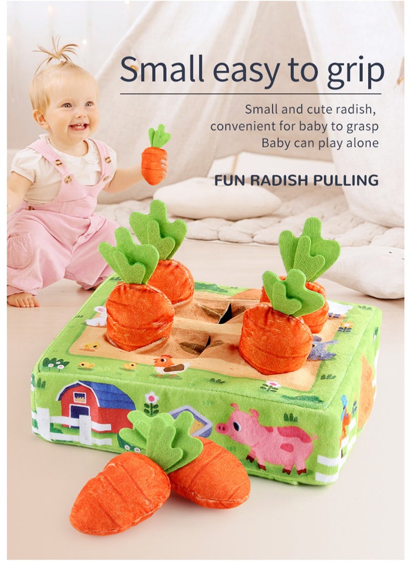 Early Childhood Education Simulation Toy For Pulling Carrots, Tear-Resistant, For Babies Aged 0 to 3 Years Old To Train Their Hands on Animal Color Cognition (Pulling Carrots On The Farm) - Image 5