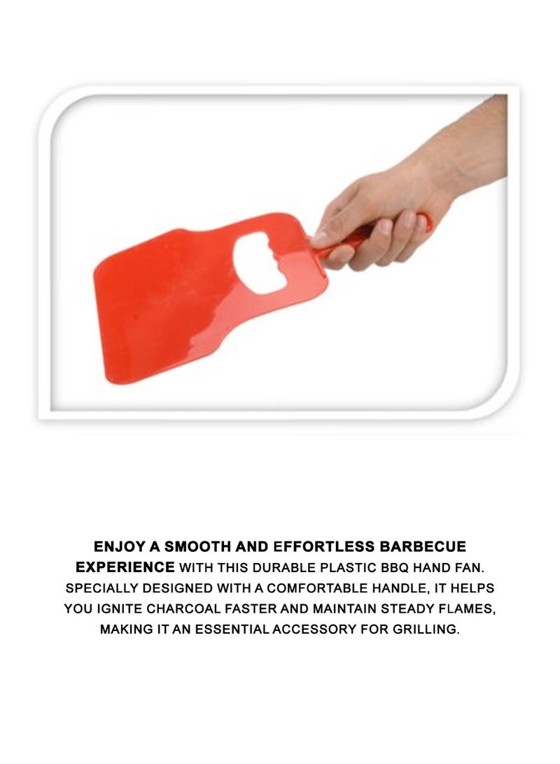 Toshionics Foldable Charcoal Barbecue Grill – Portable Stainless Steel BBQ Stand with 360° Ventilation, Removable Charcoal Tray, Easy to Carry & Clean with BBQ Hand Fan | Perfect for Camping, Picnic, Garden, Travel & Outdoor Cooking - Image 3