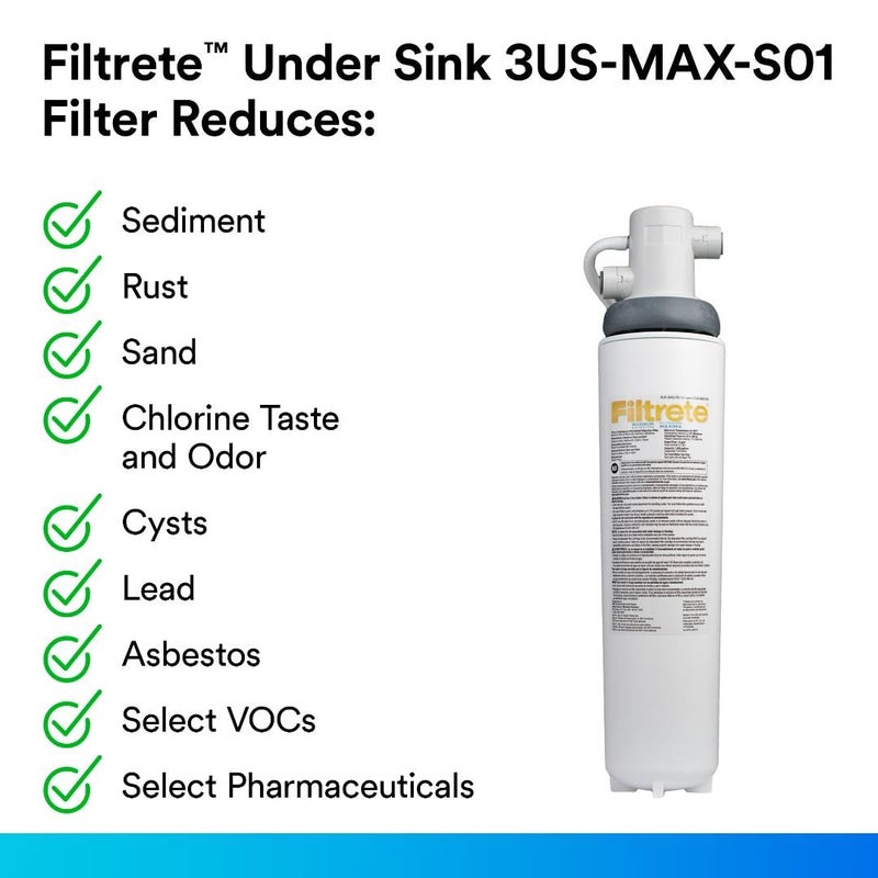 FILTRETE Filtrete Maximum Under Sink Water Filtration System 3US-MAX-S01  - Image 3