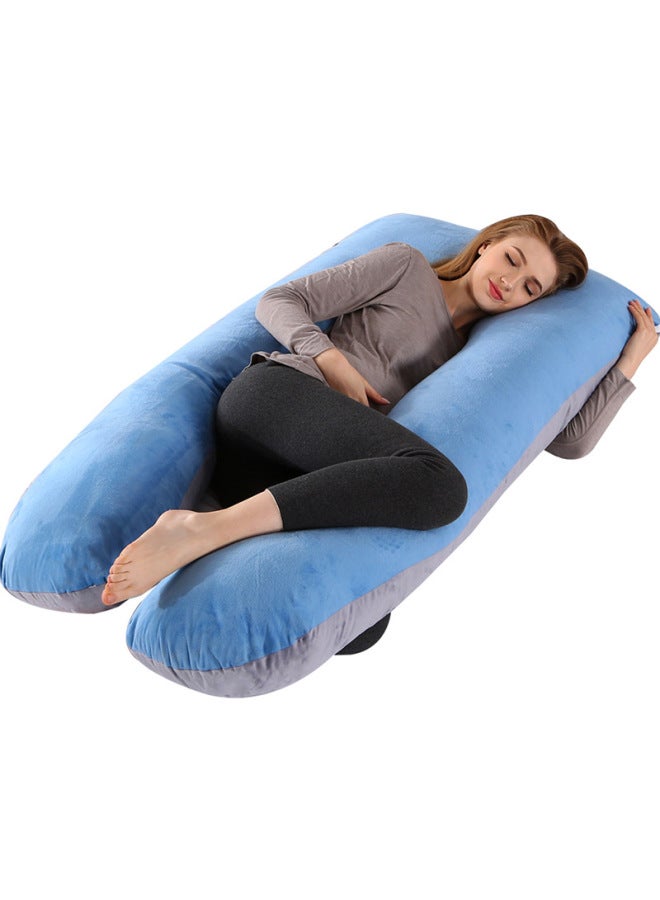 New Crystal Velvet Multi-functional Belly Pillow For Pregnant Women Waist Side Pillow Pregnancy Side Sleeping Clip Leg Sleeping U-shaped Pillow