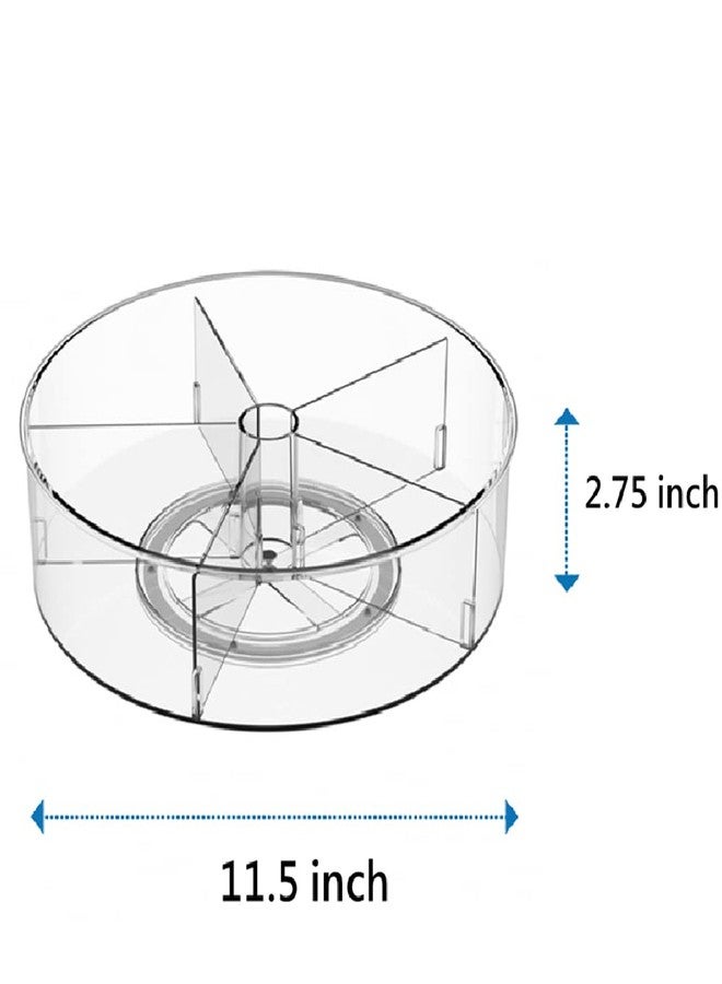 blitzlabs Lazy Susan Turntable Spice Rack Organizer, Food Storage Container Rotating Condiments Spinning Organizer for Kitchen Cabinets Pantry Refrigerator Countertops,Set of 2 - Image 5