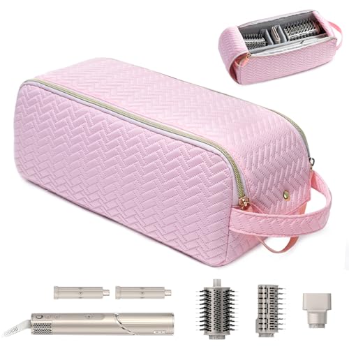 ELCUPA Large Hair Tools Travel Bag Compatible with Shark FlexStyle Revlon Dyson Hair Dryer Brush Organizer Flat Iron Curling Iron Makeup Cosmetic Bag for Travel Essentials - Image 1