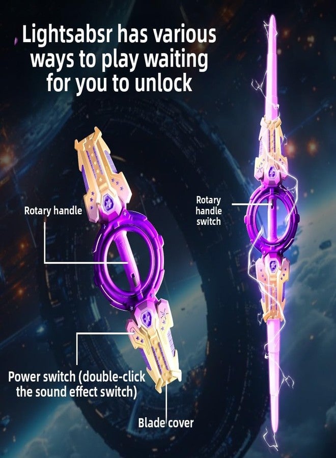 Scribify LED Light Up Toy Sword for Kids, Rechargeable Glow Sword with Color Changing Lights, Cosplay Costume Weapon for Halloween, Parties & Role Play - Image 4