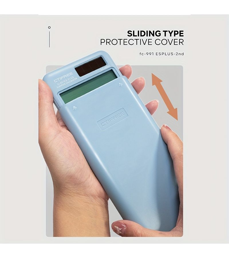 Blue Multifunctional Scientific Calculator With 417 Functions Large Display For Students Exams Middle School University Business Office Teachers Engineers - Image 3