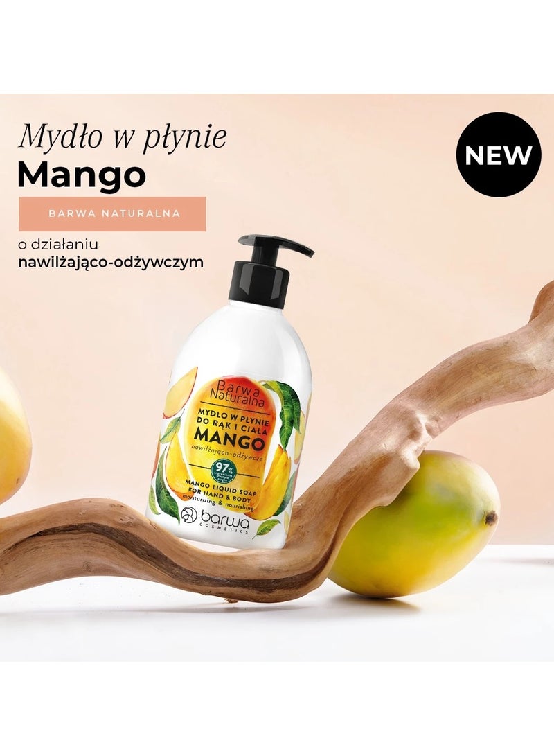 باروا صابون سائل مغذي طبيعي من باروا برائحة المانجو 500 مل - Image 2