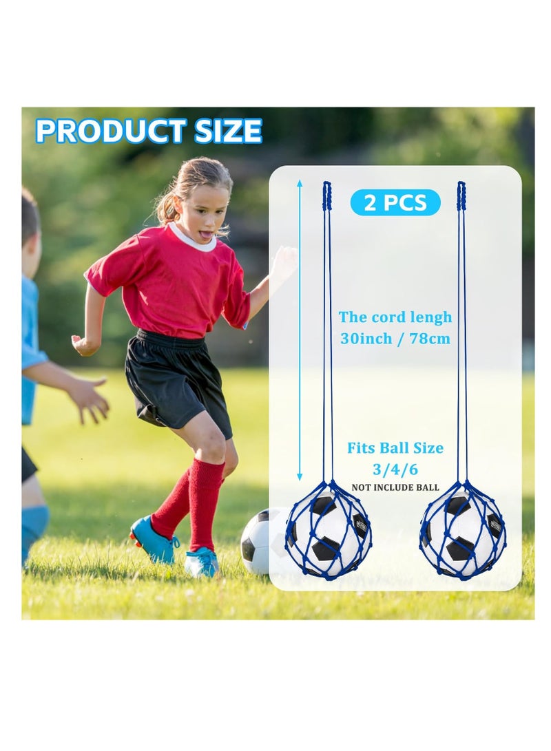 2 Pack Football Kick Trainer Soccer Ball Net Kicker, Fits Ball Size 3, 4, 5, Solo Soccer Kick Practice Training Aid for Youth Adults - Image 3