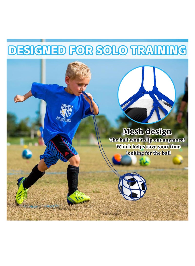 2 Pack Football Kick Trainer Soccer Ball Net Kicker, Fits Ball Size 3, 4, 5, Solo Soccer Kick Practice Training Aid for Youth Adults - Image 5
