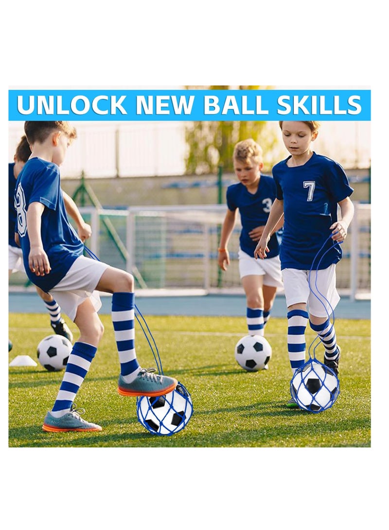 2 Pack Football Kick Trainer Soccer Ball Net Kicker, Fits Ball Size 3, 4, 5, Solo Soccer Kick Practice Training Aid for Youth Adults - Image 4