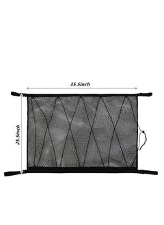 Y&D Car Ceiling Cargo Net Pocket for SUV, 35.5"x25.5" Roof Storage Organizer, Long Trip Camping Bag Tent Putting Quilt Children's Toy Towel Sundries Interior Accessories  - Image 5