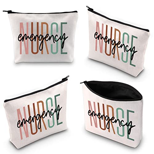 XYANFA Emergency Nurse Makeup Bag ER Nurse Gift NICU Nurse ICU Nurse Appreciation Gift Nursing School Student Graduation Cosmetic Bag (emergency NURSE) - Image 3