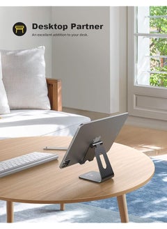 Lamicall Tablet Stand Adjusatble Tablet Holder Mount Dock Compatible With Ipad Mini Air Pro Samsung Tab S6 S7 A7 Huawei Tablet Nintendo Switch Kindle More Tablets 4 13 Inch Black  - Image 2