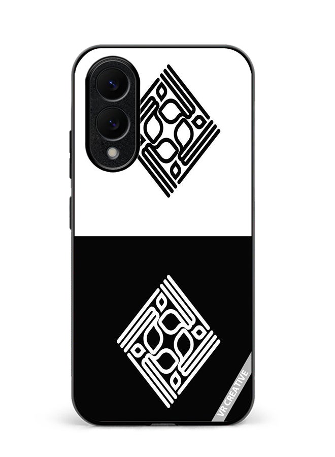 VR CREATIVE Protective Case Cover For Samsung Galaxy S25 Edge Kufi Arabic Calligraphy Design Multicolour