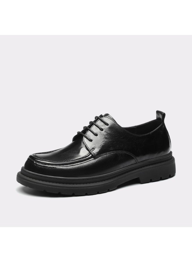 15MINS Men's Business Shoes - British Style Business Commuting Shoes With Soft Sole, Comfortable Office Formal Leather Shoes For Men - Image 3