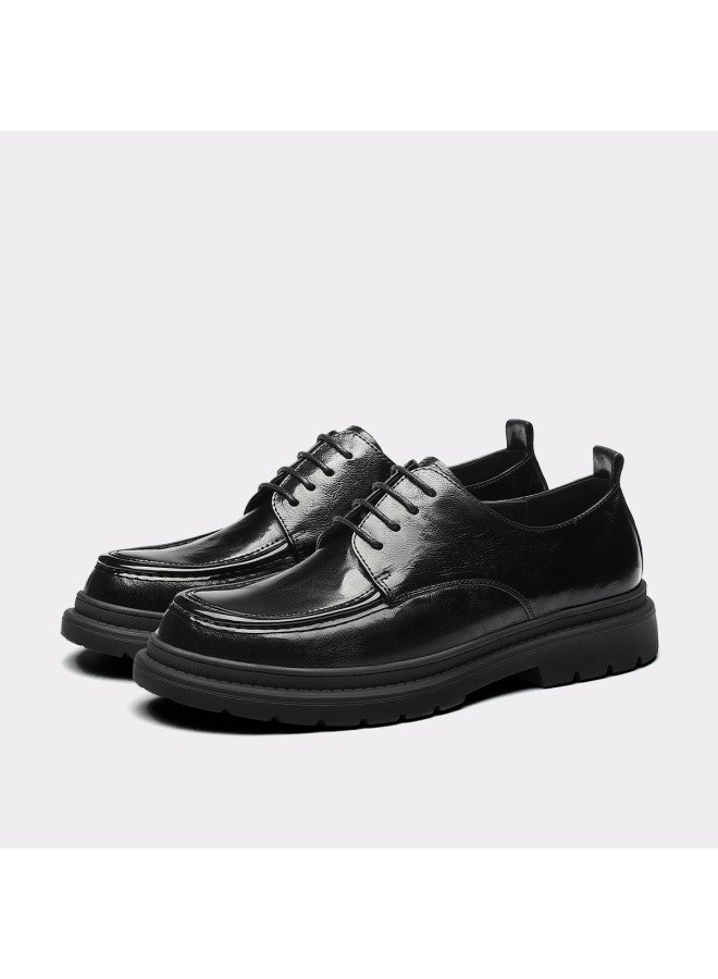 15MINS Men's Business Shoes - British Style Business Commuting Shoes With Soft Sole, Comfortable Office Formal Leather Shoes For Men - Image 5