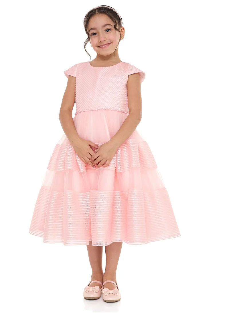 victor and jane Victor And Jane Light Pink Occasion Dress