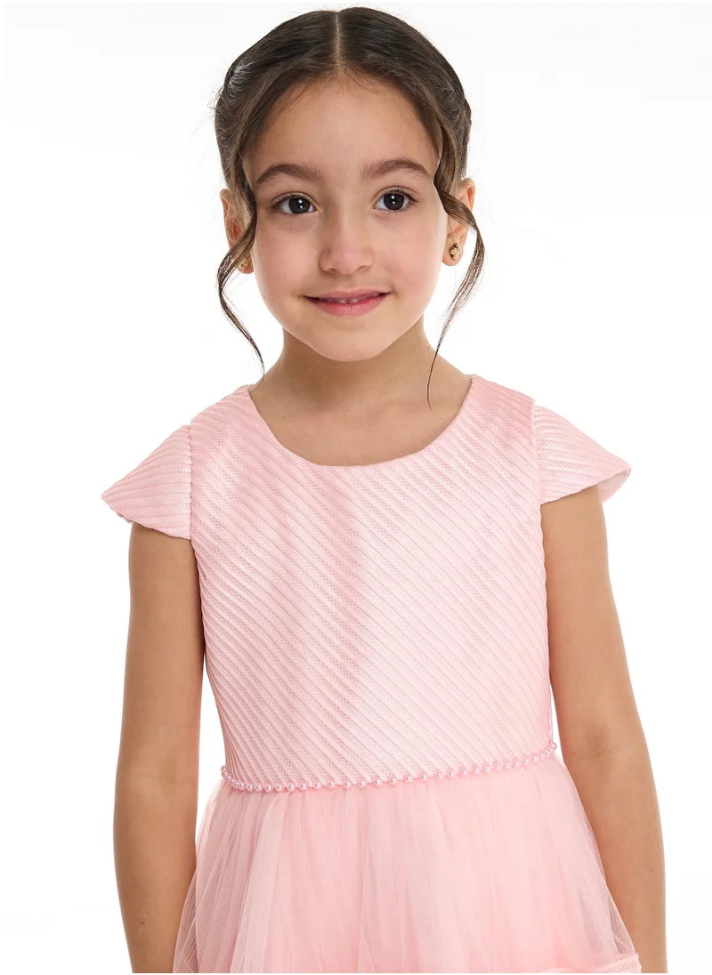 victor and jane Victor And Jane Light Pink Occasion Dress