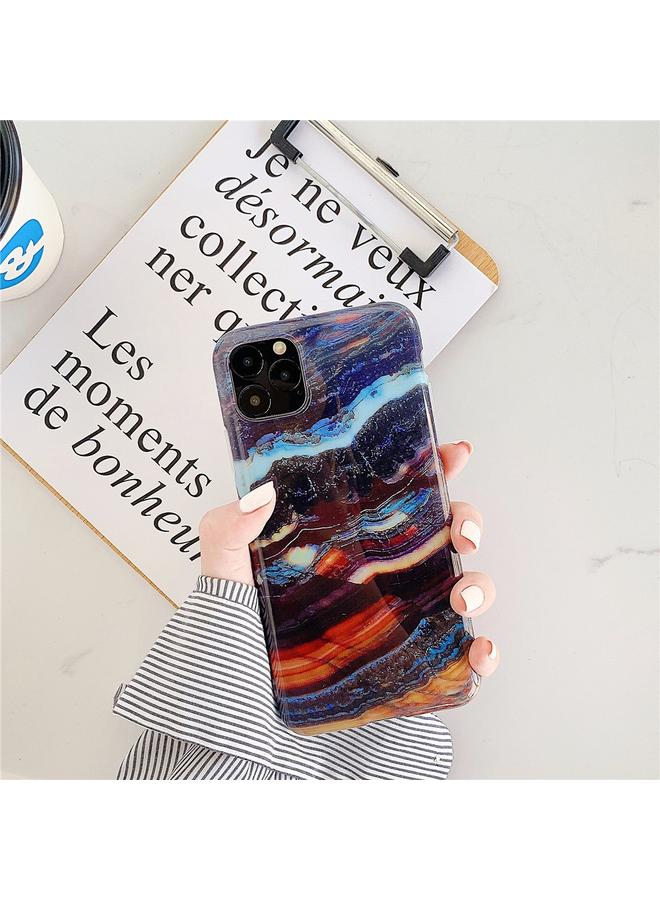 زبون جراب لهاتف iPhone 12 / 12 Pro TPU ناعم رخامي IMD جراب هاتف محمول - Image 1