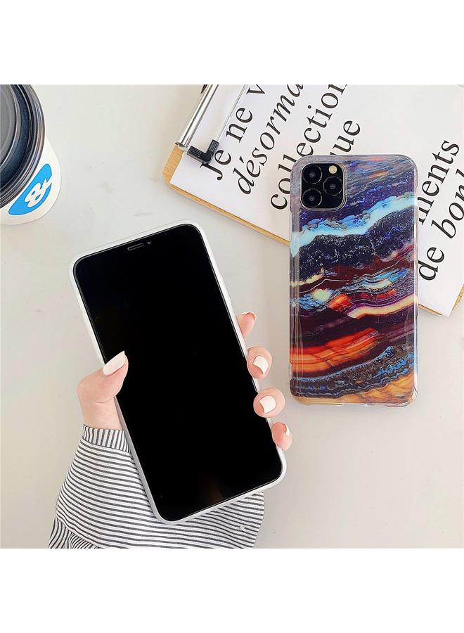 زبون جراب لهاتف iPhone 12 / 12 Pro TPU ناعم رخامي IMD جراب هاتف محمول - Image 3