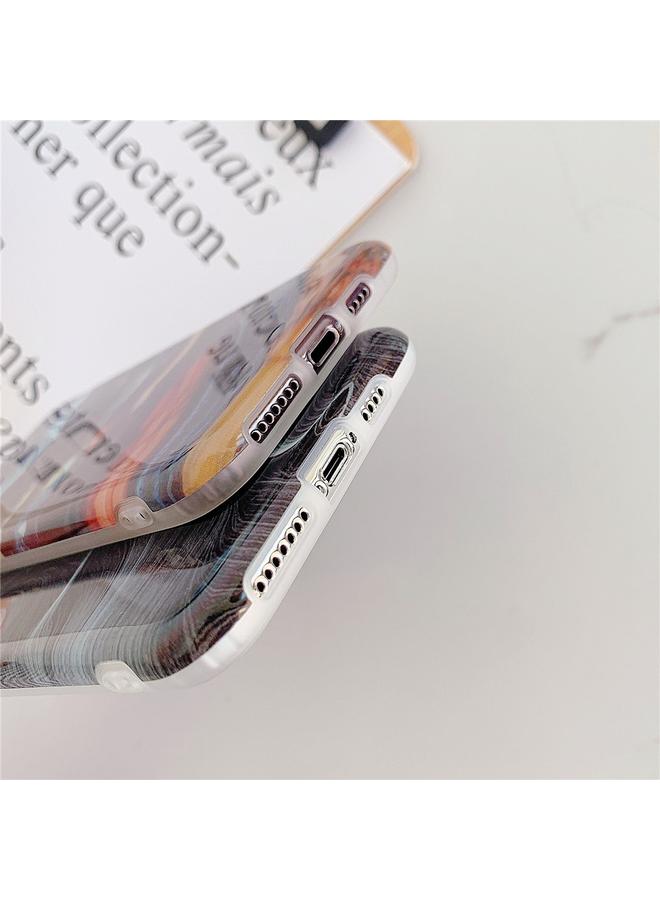 زبون جراب لهاتف iPhone 12 / 12 Pro TPU ناعم رخامي IMD جراب هاتف محمول - Image 5