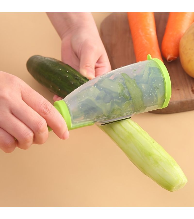 Green Plastic Multifunctional Peeler for Vegetable Fruit Kitchen - Image 1