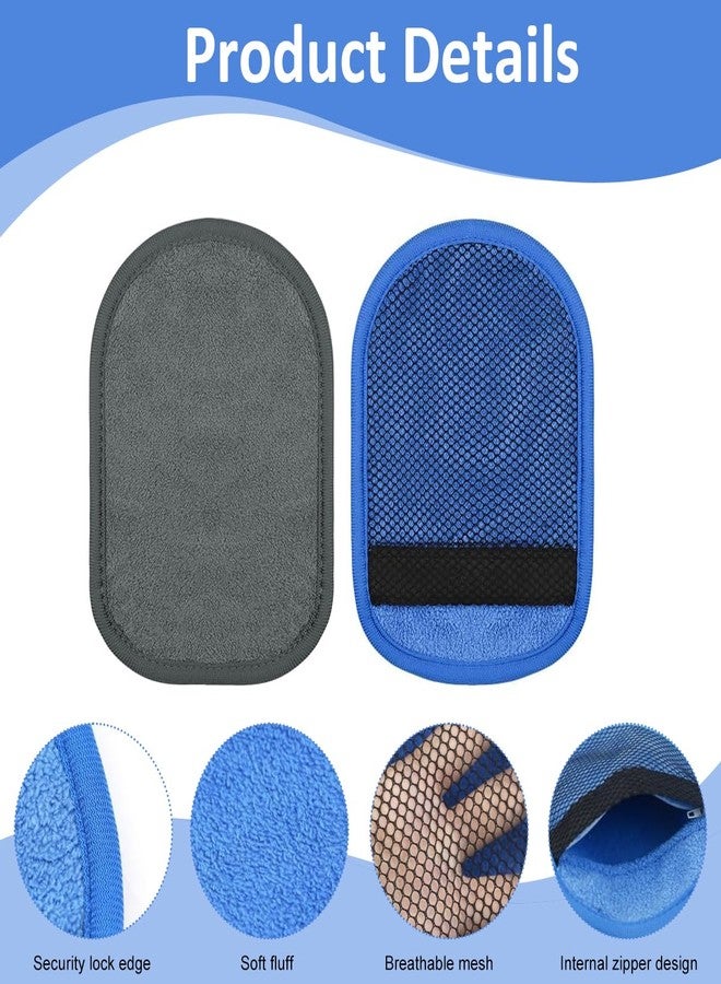 Proberos® 2 Pcs Sand Remover for Beach, Soft Sand Wipe Off Mitts- Beach Sands Remover Cleaner Mitts Bag for Beaches Activities Volleyball Sandboxes - Image 3