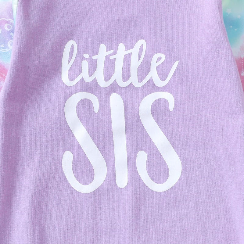 AMAWMW Newborn Baby Girl Floral Sleeper Gowns Little Sister Nightgown Outfit Baby Girl Shower Gifts Stuff Essential Item - Image 5